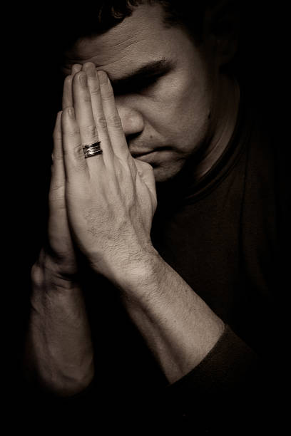 istock Portrait of pensive man with hands 480104241