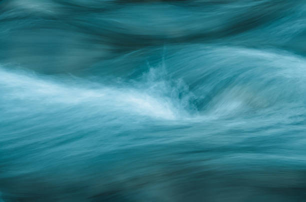 istock Abstract image of fast running water waves. 480106538