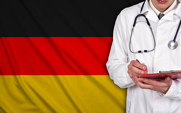 istock Doctor and germany flag 480106946