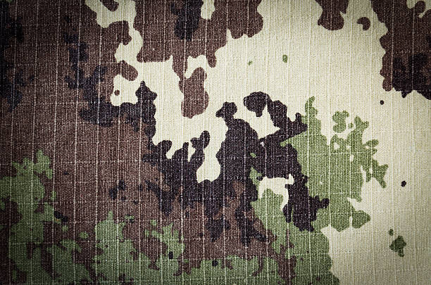 istock Military vegetato camouflage rip-stop fabric texture background 480107874
