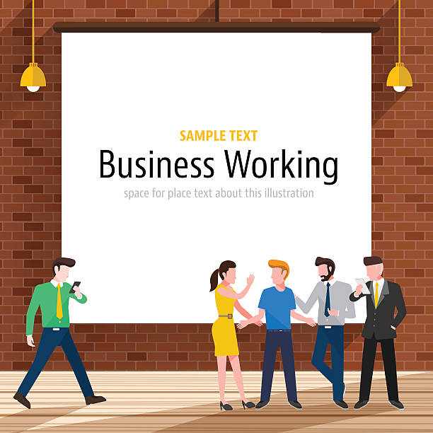 Ceo Office Wall stock vectors - iStock