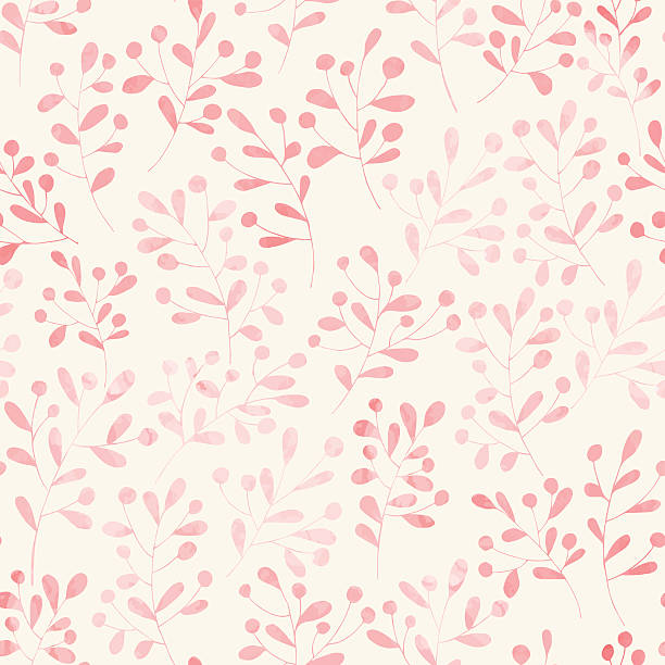 seamless узор с акварельными цветами - flowers pattern stock illustrations