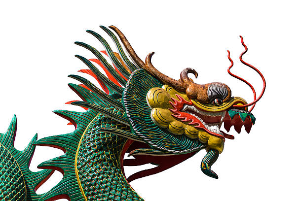 istock The background is white dragon god 480115418