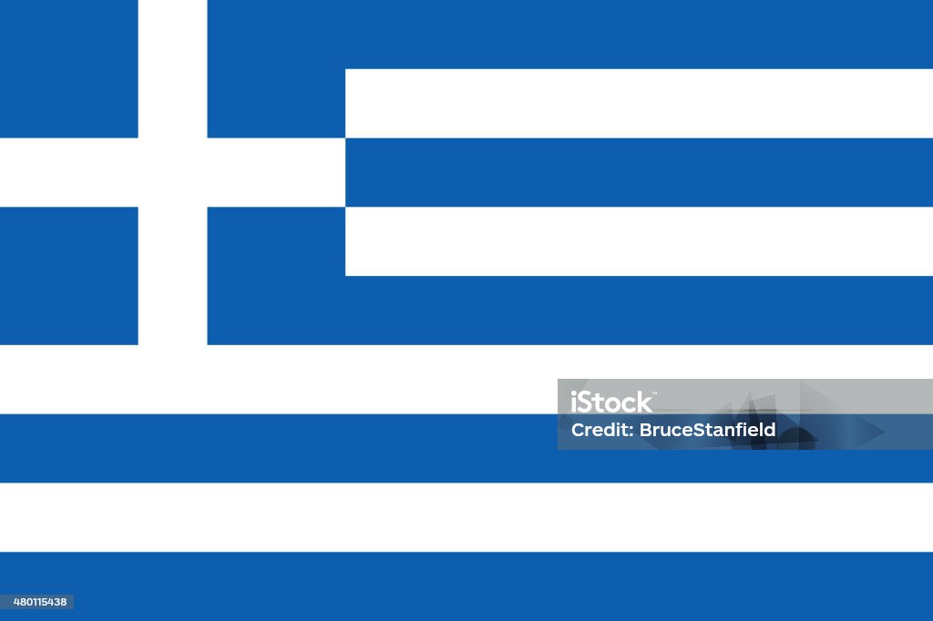 Bandera de Grecia, versión auténtica - Foto de stock de Bandera Griega libre de derechos