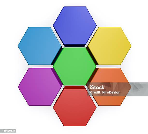 Business Sechseck Tabelle Diagramm Stockfoto und mehr Bilder von Bunt - Farbton - Bunt - Farbton, Computergrafiken, Design