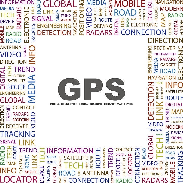ilustraciones, imágenes clip art, dibujos animados e iconos de stock de gps. - satellite global positioning system surveillance satellite dish