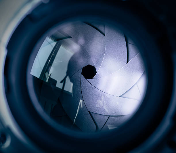 istock The diaphragm of a camera lens aperture. 480121813
