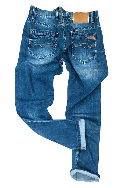 istock blue slim male jeans isolated on white background 480122354