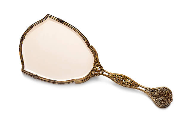 istock Embroidered Back of Vintage Hand Mirror 480123661