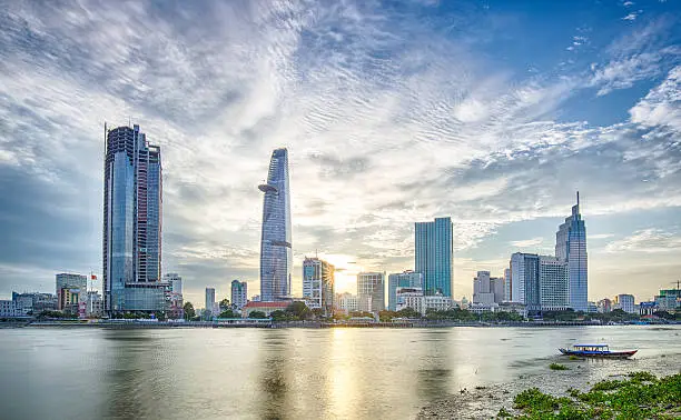 This image is took around 5:30pm in the summer in Ho Chi Minh City. 