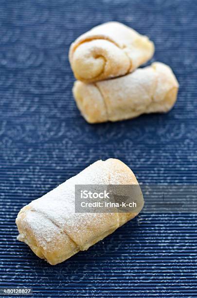 Rolls With Cottage Cheese Stock Photo - Download Image Now - Baked, Baked Pastry Item, Blue