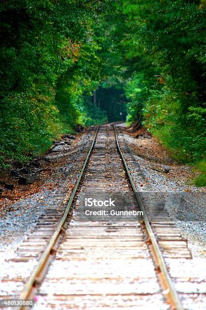 Train Tracks Stock Photo - Download Image Now - Georgia - US State, Woodstock - Georgia, Train - Vehicle