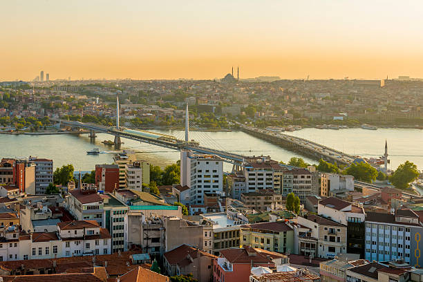 istock Istanbul aerial view at sunset 480131012