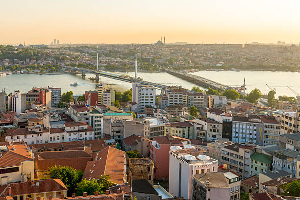 istock Istanbul aerial view at sunset 480131016