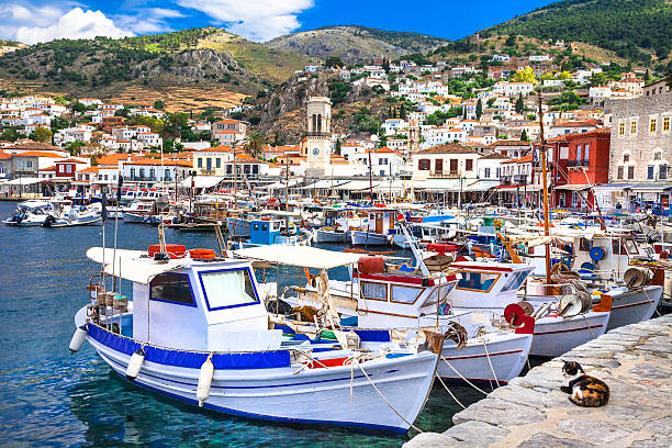 istock Scenery Of Hydra island,Saronics,Greece 480132934