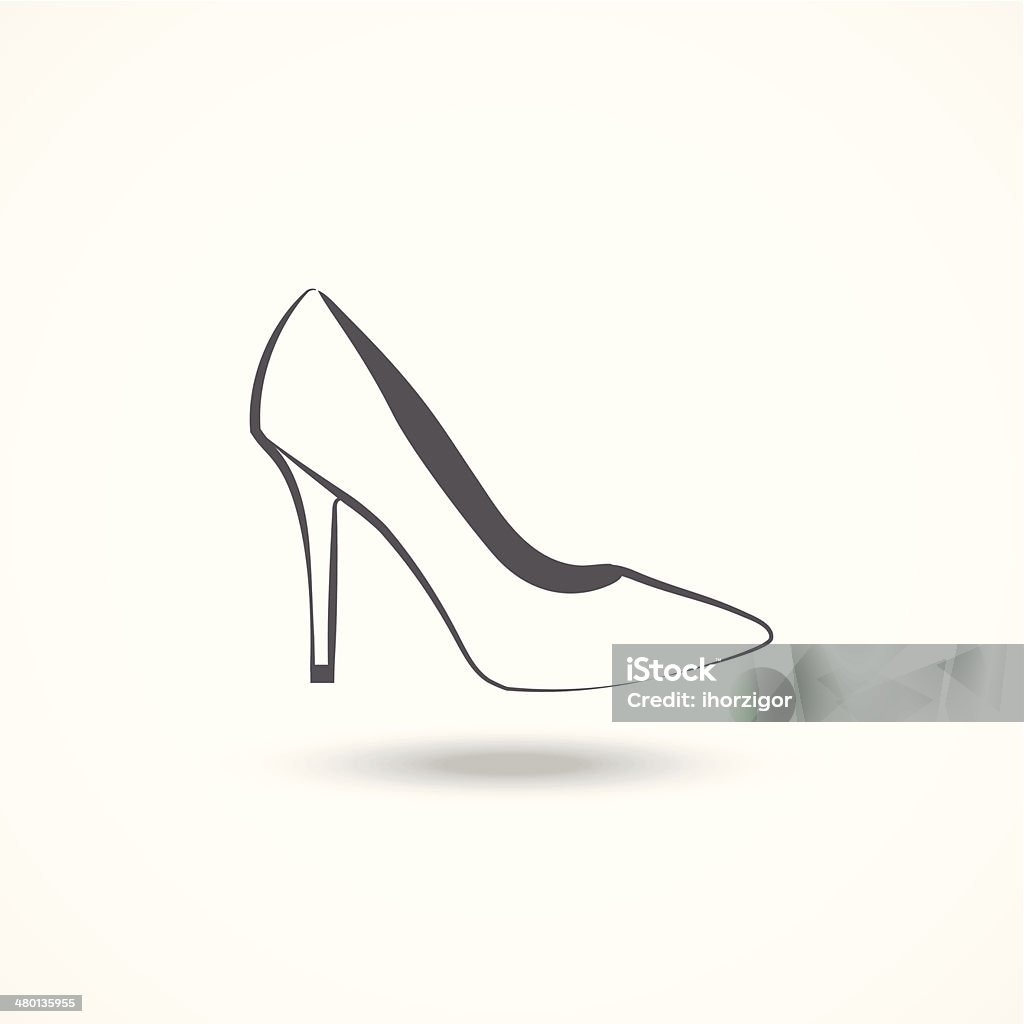 Femme icône de chaussure - clipart vectoriel de A la mode libre de droits