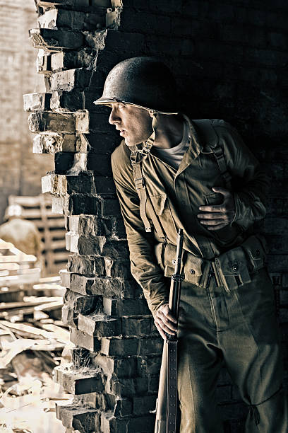 istock Soldier Serves as a Lookout for the Enemy 480137028