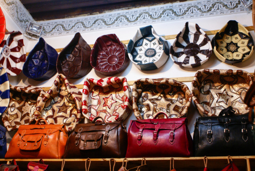 Souvenir shop in the medina of Fes, Morocco