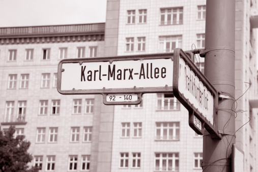 Karl Marx Allee Street Sign, Berlin, Germany