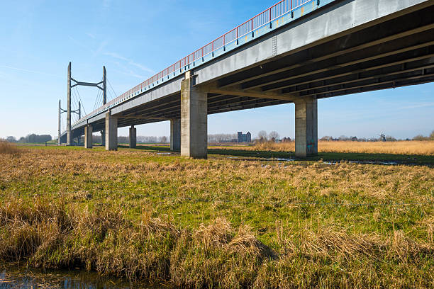 istock Skyline of a modern bridge in nature 480139595