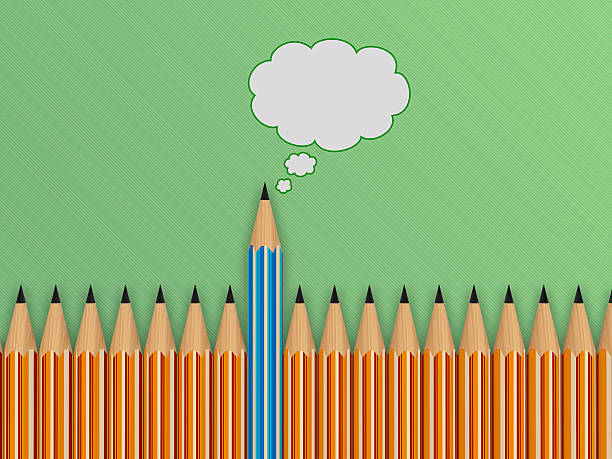 istock brightly colored pencils and speech bubble. concept of communica 480140375