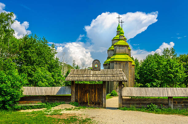 istock Wooden church 480140917