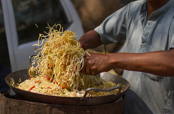 istock Preparing pasta in the street 480140948