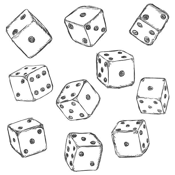 Dice Set Drawing 3,200+ Dice Drawings Stock Illustrations, Royalty-Free Vector Graphics ...