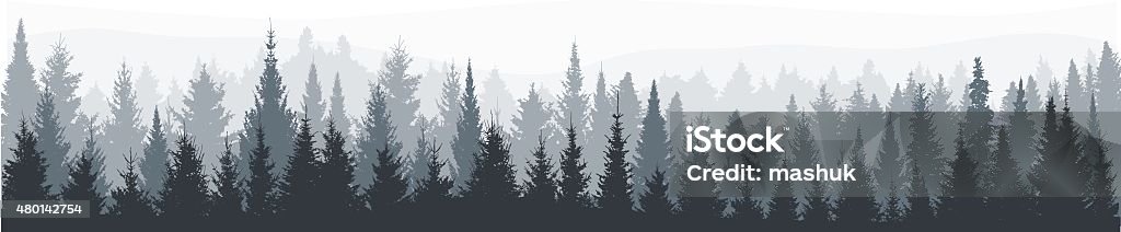 Fir tree forest panorama file_thumbview_approve.php?size=1&id=52150028 Forest stock vector