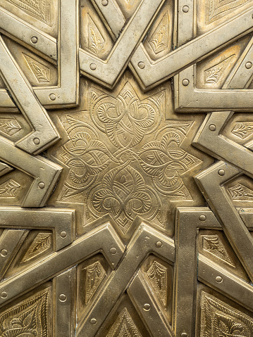 Ornament on door in Marocco