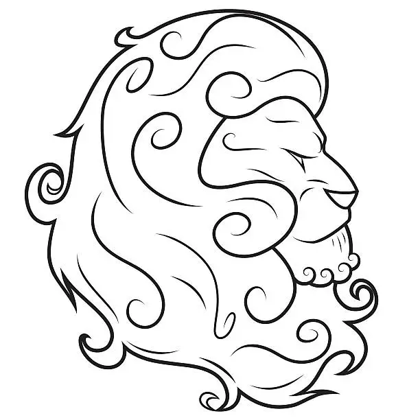 Vector illustration of Lion head vector illustration 3