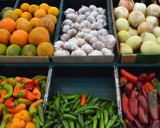 istock Vegetable stand at mexican traditional market 480144841