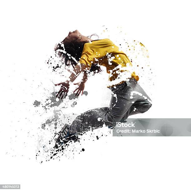 Shattered Dancer Stock Photo - Download Image Now - Dancing, Jumping, Concepts