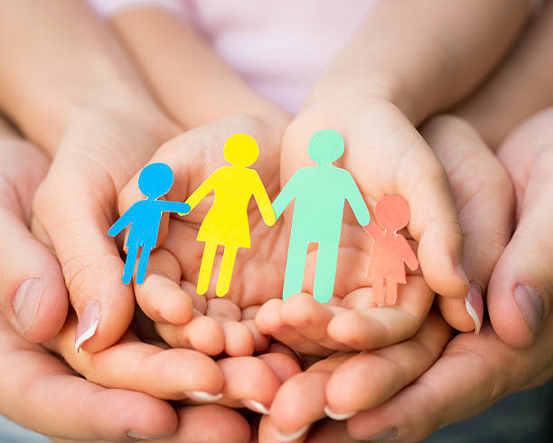 istock Paper family in hands 480146655