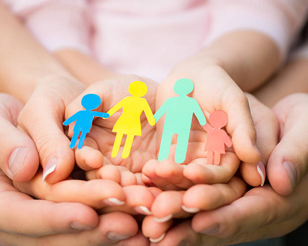 istock Paper family in hands 480146687