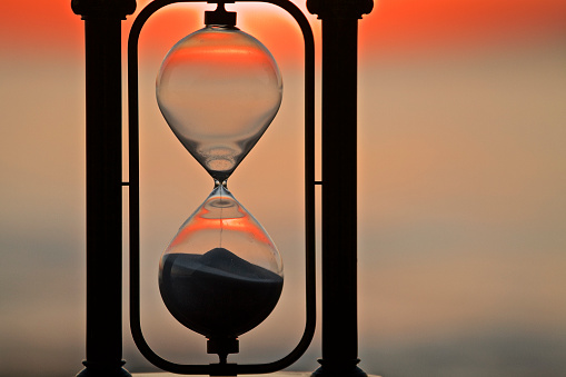 Hourglass sunset