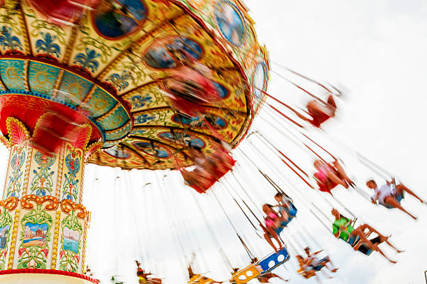 istock Colorful merry-go-round. 480149884