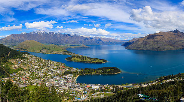 istock Queenstown aerial view from Gondola Skyline 480150610