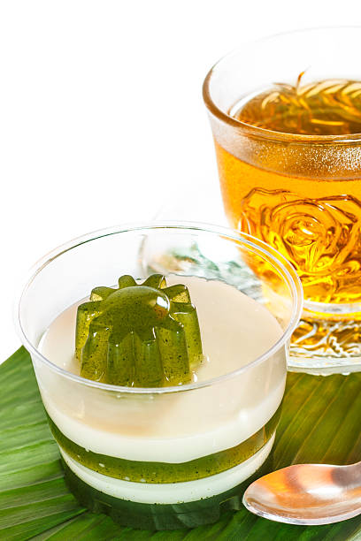 istock Pandan coconut and hot tea. 480151230