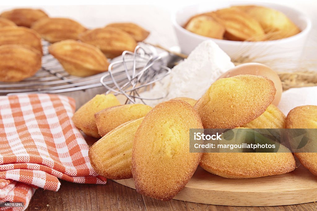madeleine Madeleine Sponge Cake Stock Photo