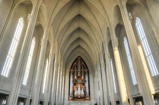 istock Hallgrimskirkja Cathedral in Reykjavik , Iceland 480151307