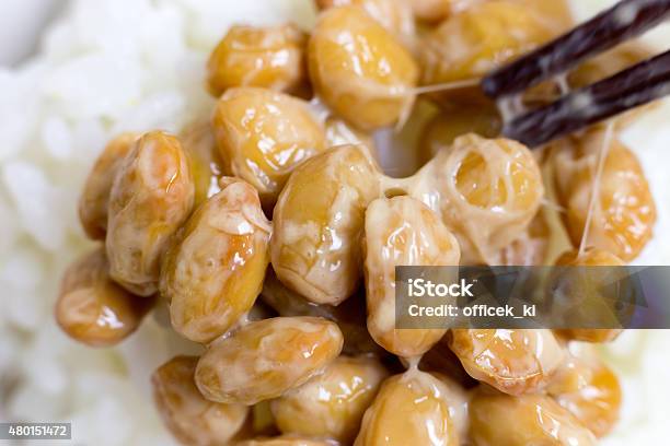 Nattou Fermented Soybeans Stock Photo - Download Image Now - 2015, Bacillus Subtilis, Bean
