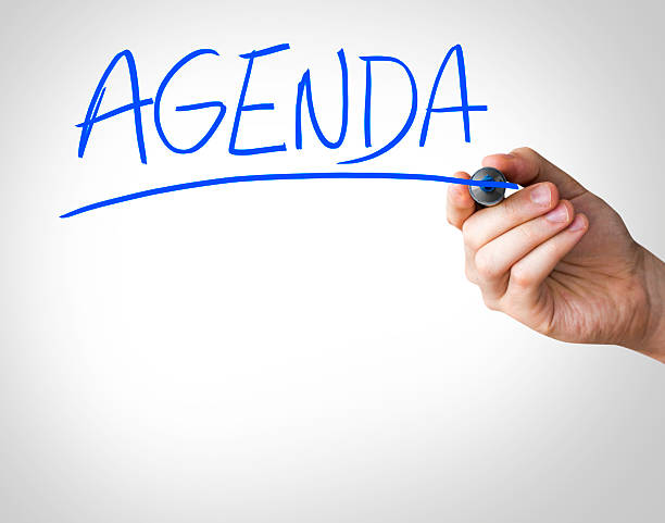 istock Agenda written on the Wipe board 480151628