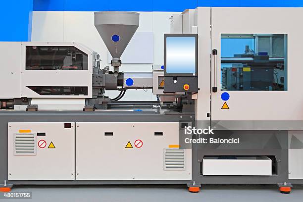 Injection Molding Machine Stock Photo - Download Image Now - Molding a Shape, Injecting, Machinery