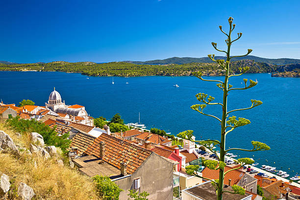 UNESCO town of Sibenik historic waterfront, Dalmatia, Croatia