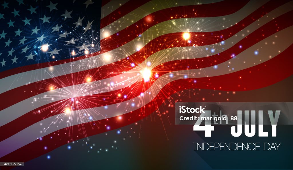 Fireworks background for 4th of July Fireworks background for 4th of July Independense Day Firework - Explosive Material stock vector