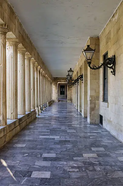 Photo of Architecture in the old town of Corfu island, Greece