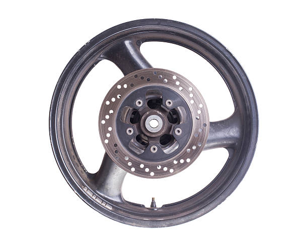 istock Used rim of a motorcycle 480165379