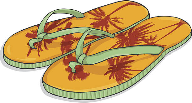 Ilustración de Vector De Dibujos Animados Orange Beach Pantuflas y más  Vectores Libres de Derechos de Accesorio personal - Accesorio personal,  Calzado, Chancleta - iStock
