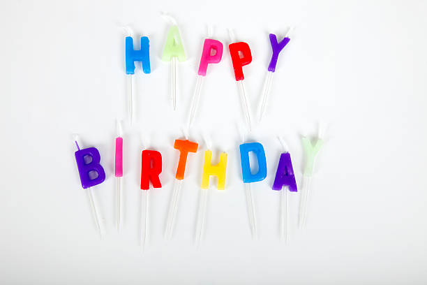 istock Birthday candles against white background 480167733